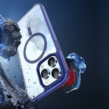 Заредете изображение във визуализатора на галерията – Dux Ducis Clin2 case for iPhone 14 Pro magnetic MagSafe cover blue
