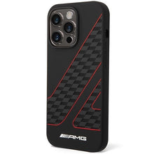 Заредете изображение във визуализатора на галерията – AMG AMHMP14X2SCFR iPhone 14 Pro Max 6.7" black/black hardcase Checkered Flag Pattern MagSafe
