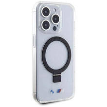 Заредете изображение във визуализатора на галерията – BMW Ring Stand M Collection MagSafe case for iPhone 15 Pro Max - transparent
