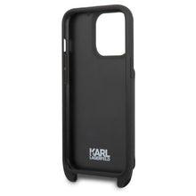 Заредете изображение във визуализатора на галерията – Karl Lagerfeld KLHCP13LSAKLCK iPhone 13 Pro / 13 6.1" hardcase black/black Saffiano Autograph
