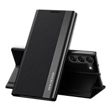 Заредете изображение във визуализатора на галерията – Sleep Case Pro case for Samsung Galaxy S23+ with flip stand black
