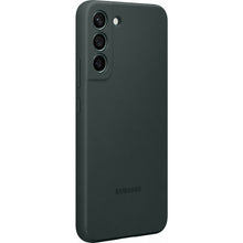 Заредете изображение във визуализатора на галерията – Samsung Silicone Cover Rubber Silicone Cover Case for Samsung Galaxy S22 dark green (EF-PS901TGEGWW)
