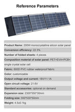 Заредете изображение във визуализатора на галерията – Solar Panel 200W/ 18V for Power Stations PEP-C00300 300W and K5 1200W
