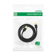 Заредете изображение във визуализатора на галерията – Ugreen cable USB-A - USB-A USB3.0 5Gb/s 0.5m black (US128)
