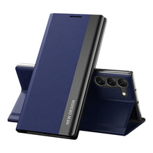 Заредете изображение във визуализатора на галерията – Sleep Case Pro case for Samsung Galaxy S23 Ultra with flip stand blue
