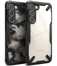 Заредете изображение във визуализатора на галерията – Ringke Fusion X Design case for Samsung Galaxy S23+ camouflage black
