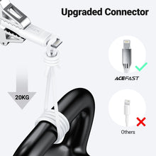 Заредете изображение във визуализатора на галерията – Acefast cable type c to lightning 8-pin mfi 3a pd30w c3-01 1,2m white
