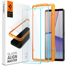 Заредете изображение във визуализатора на галерията – TEMPERED GLASS Spigen ALM GLAS.TR SLIM 2-PACK SONY XPERIA 1 V CLEAR
