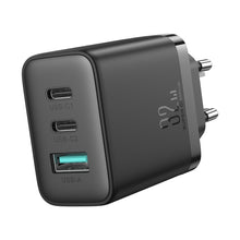 Заредете изображение във визуализатора на галерията – Joyroom JR-TCF10 fast charger 2x USB-C USB-A 32W - black

