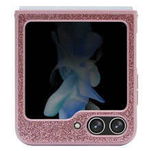 Заредете изображение във визуализатора на галерията – Original Case GUESS - hardcase Glitter Script GUHCZF5HGGSHP for Samsun Galaxy Z Flip 5 Pink

