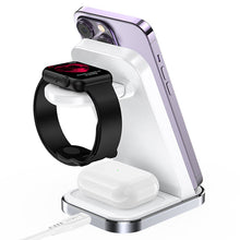 Заредете изображение във визуализатора на галерията – Acefast 3in1 wireless charging station for phone, headphones, smartwatch white (E15)
