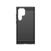 Заредете изображение във визуализатора на галерията – Carbon Case for Samsung Galaxy S24 Ultra Flexible Silicone Carbon Cover - Black
