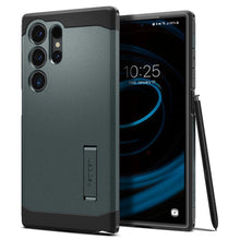 Заредете изображение във визуализатора на галерията – Spigen Tough Armor case for Samsung Galaxy S24 Ultra - dark green
