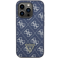 Заредете изображение във визуализатора на галерията – Original Case GUESS hardcase 4G Triangle Metal Logo GUHCP15LPG4GPB for Iphone 15 Pro blue
