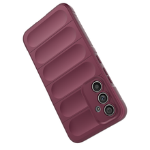 Заредете изображение във визуализатора на галерията – Magic Shield Case for Samsung Galaxy A54 5G flexible armored cover burgundy
