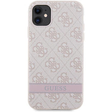 Заредете изображение във визуализатора на галерията – Guess GUHCN61P4SNP iPhone 11 / Xr pink/pink hardcase 4G Stripe
