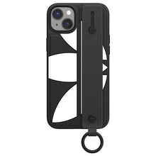 Заредете изображение във визуализатора на галерията – Adidas OR Hand Strap Case iPhone 14 Plus 6.7" black-white/black-white 50215
