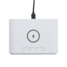 Заредете изображение във визуализатора на галерията – Wirelles charger 15w cfnz01 with watch and thermometer white
