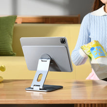Заредете изображение във визуализатора на галерията – Baseus MagStable magnetic foldable stand for 12.9" tablets - gray
