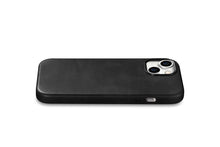 Заредете изображение във визуализатора на галерията – iPhone 15 Plus iCarer Oil Wax Premium Leather MagSafe Compatible Leather Case - Black
