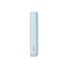 Заредете изображение във визуализатора на галерията – Baseus Comet Series powerbank with display 20000mAh 22.5W - blue + USB-A - USB-C cable 0.3m - white
