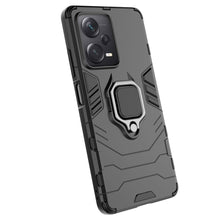 Заредете изображение във визуализатора на галерията – Ring Armor case for Xiaomi Redmi Note 12 Pro+ armored cover magnetic holder ring black
