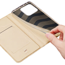 Заредете изображение във визуализатора на галерията – Dux Ducis Skin Pro Case Xiaomi 13 Pro Flip Card Wallet Gold Stand
