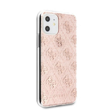 Заредете изображение във визуализатора на галерията – Original Case GUESS - 4G Glitter GUHCN61PCU4GLPI - Iphone 11 Pink
