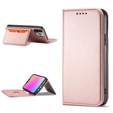 Заредете изображение във визуализатора на галерията – Magnet Card Case for Samsung Galaxy A34 5G Cover with Flip Wallet Stand Pink
