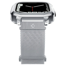 Заредете изображение във визуализатора на галерията – Spigen METAL FIT ”PRO” Apple Watch 4 / 5 / 6 / 7 / 8 / SE (44 / 45 MM) SILVER
