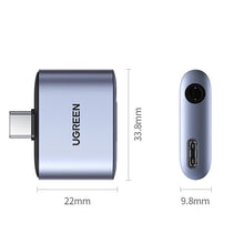 Заредете изображение във визуализатора на галерията – Ugreen CM231 USB-C mini jack 3.5 mm audio adapter - gray
