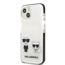 Заредете изображение във визуализатора на галерията – Karl Lagerfeld KLHCP13MTPEKCW iPhone 13 6.1" hardcase white/white Karl&amp;Choupette
