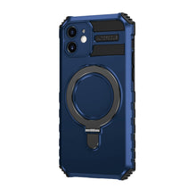 Заредете изображение във визуализатора на галерията – Tel Protect Armor Magsafe Metal Ring Case for Iphone 12 blue
