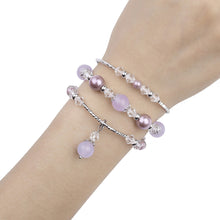 Заредете изображение във визуализатора на галерията – Bracelet loop for Apple Watch 42/44/45 design 4 silver-purple
