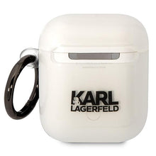 Заредете изображение във визуализатора на галерията – Karl Lagerfeld KLA2HNIKTCT AirPods 1/2 cover transparent Karl`s Head
