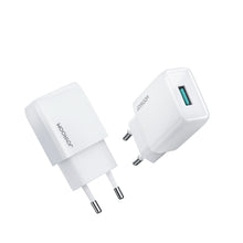 Заредете изображение във визуализатора на галерията – Joyroom USB wall charger 2,1 A white (L-1A101)
