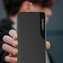 Заредете изображение във визуализатора на галерията – Eco Leather View Case Cover for Xiaomi Redmi Note 12 Pro / Poco X5 Pro 5G with Flip Stand Black
