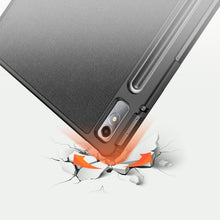 Заредете изображение във визуализатора на галерията – Dux Ducis Domo case for Lenovo Tab P11 Pro smart cover stand black
