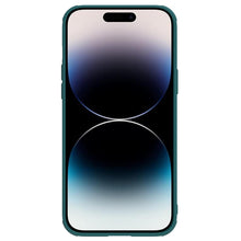 Заредете изображение във визуализатора на галерията – Nillkin CamShield Leather S Case iPhone 14 Pro Max cover with camera cover green
