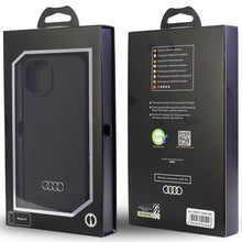 Заредете изображение във визуализатора на галерията – Original Case AUDI hardcase Silicone Case AU-LSRIP11-Q3/D1-BK for Iphone 11/ Xr black
