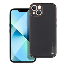 Заредете изображение във визуализатора на галерията – Forcell leather гръб за iphone 14 ( 6.1 ) черен - TopMag
