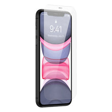 Заредете изображение във визуализатора на галерията – Baseus Full Screen Tempered Glass for iPhone 11 / XR with Speaker Cover 0.4mm + Mounting Kit
