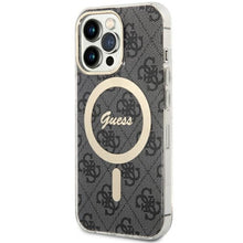 Заредете изображение във визуализатора на галерията – Original Case GUESS hardcase 4G MagSafe GUHMP13LH4STK for Iphone 13 Pro black

