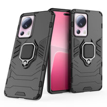 Заредете изображение във визуализатора на галерията – Ring Armor case for Xiaomi 13 Lite armored cover magnetic holder ring black
