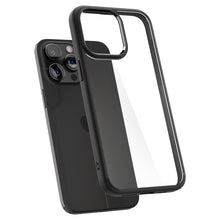 Заредете изображение във визуализатора на галерията – Spigen Crystal Hybrid, matte black - iPhone 15 Pro Max
