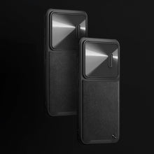 Заредете изображение във визуализатора на галерията – Nillkin CamShield Leather S Case for Samsung Galaxy S23 cover with camera cover black

