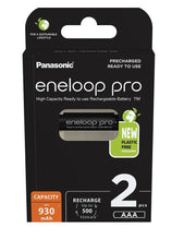 Заредете изображение във визуализатора на галерията – Rechargeable Batteries Panasonic Eneloop PRO HR03/AAA 930mAh - 2pcs blister pack
