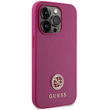 Заредете изображение във визуализатора на галерията – Original Case GUESS Strass Metal Logo GUHCP15XPS4DGPP for Iphone 15 Pro Max pink
