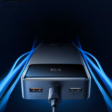 Заредете изображение във визуализатора на галерията – Powerbank 10000mAh USB / USB C 25W PD QC + USB C 60W Cable Baseus Bipow - black
