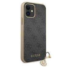 Заредете изображение във визуализатора на галерията – Guess GUHCP12SGF4GGR iPhone 12 mini 5,4" szary/grey hardcase 4G Charms Collection

